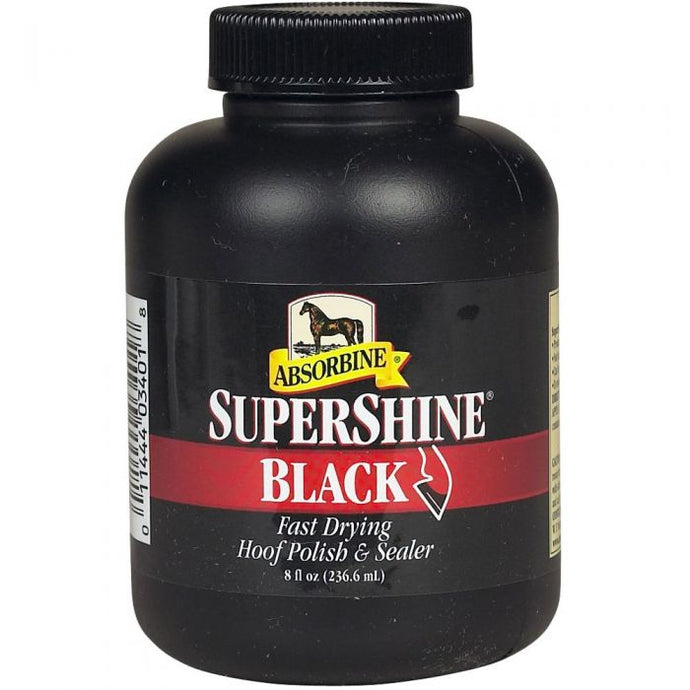 8oz Black Supershine Hoof Polish