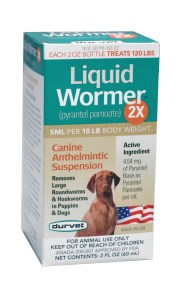Liquid Wormer 2X Dog 2oz