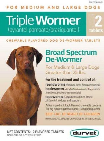 Triple Wormer Med & Large Dogs 2ct