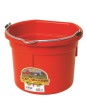 8 Qt Flat Back Bucket (Red)