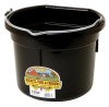 8 Qt Flat Back Bucket (Black)