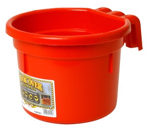 8 Qt Hook Over Feed Pail (Red)
