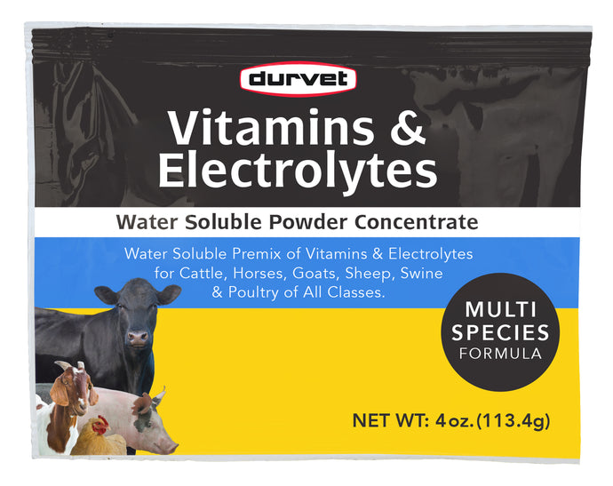 Durvet Vitamins & Electrolytes 4oz (Packet)